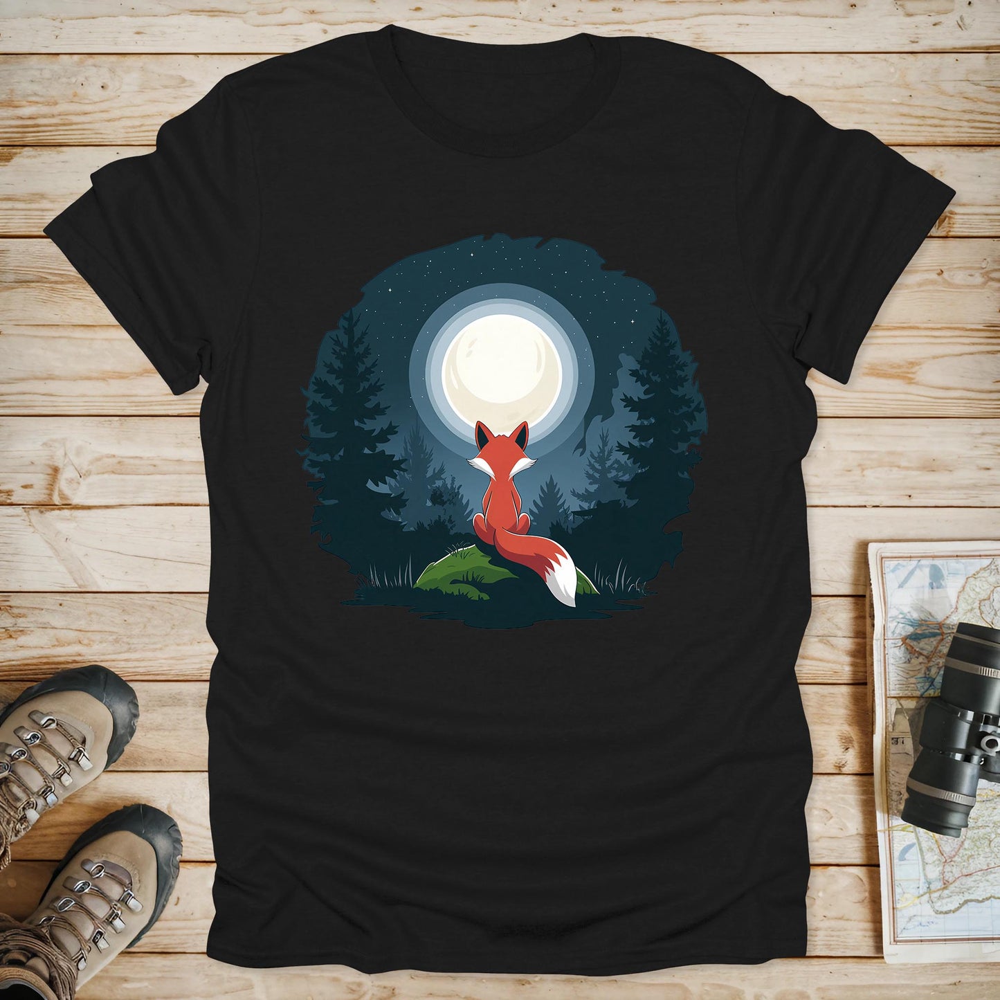 Red Fox Moon T-Shirt