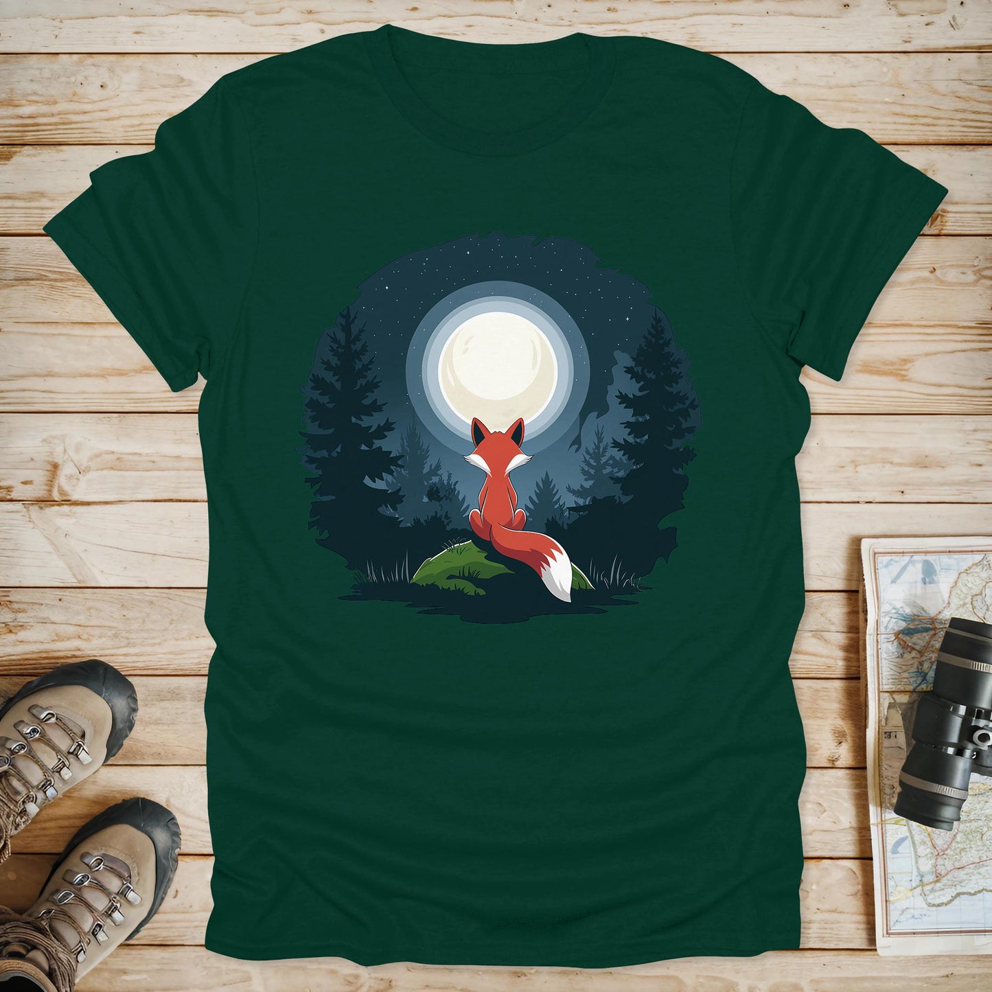 Red Fox Moon T-Shirt