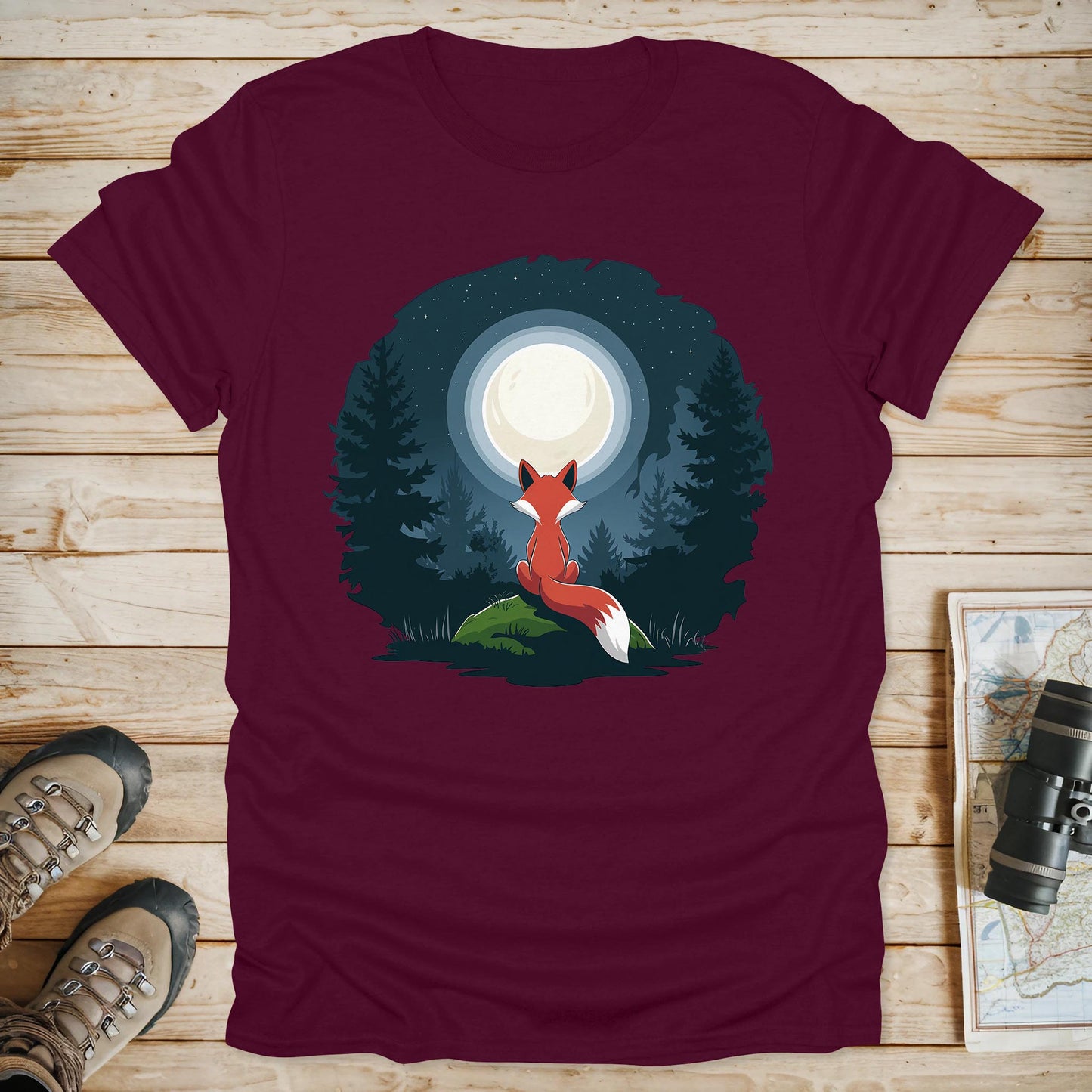 Red Fox Moon T-Shirt