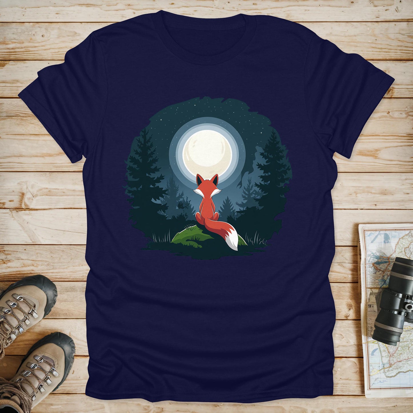 Red Fox Moon T-Shirt
