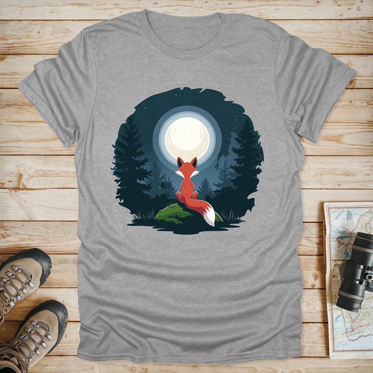 Red Fox Moon T-Shirt