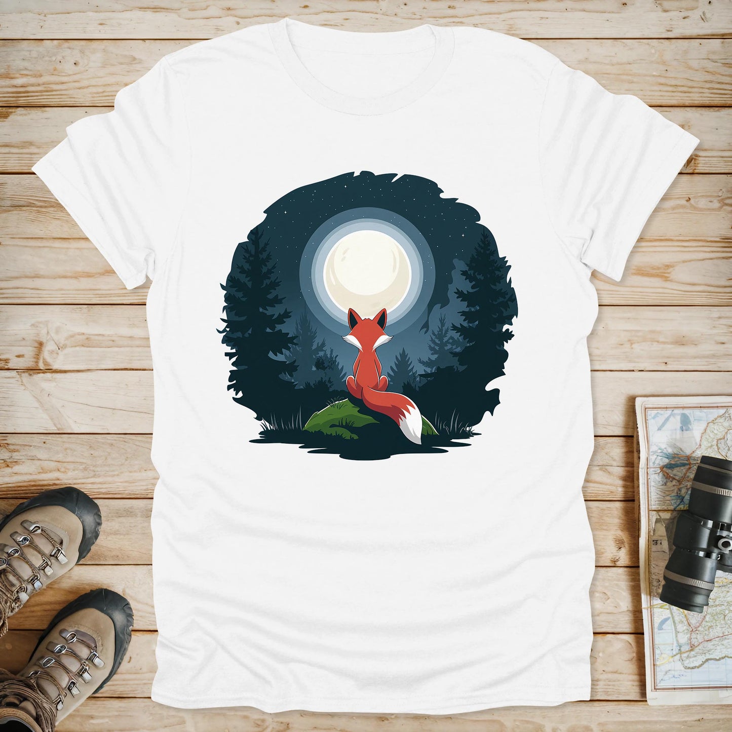Red Fox Moon T-Shirt